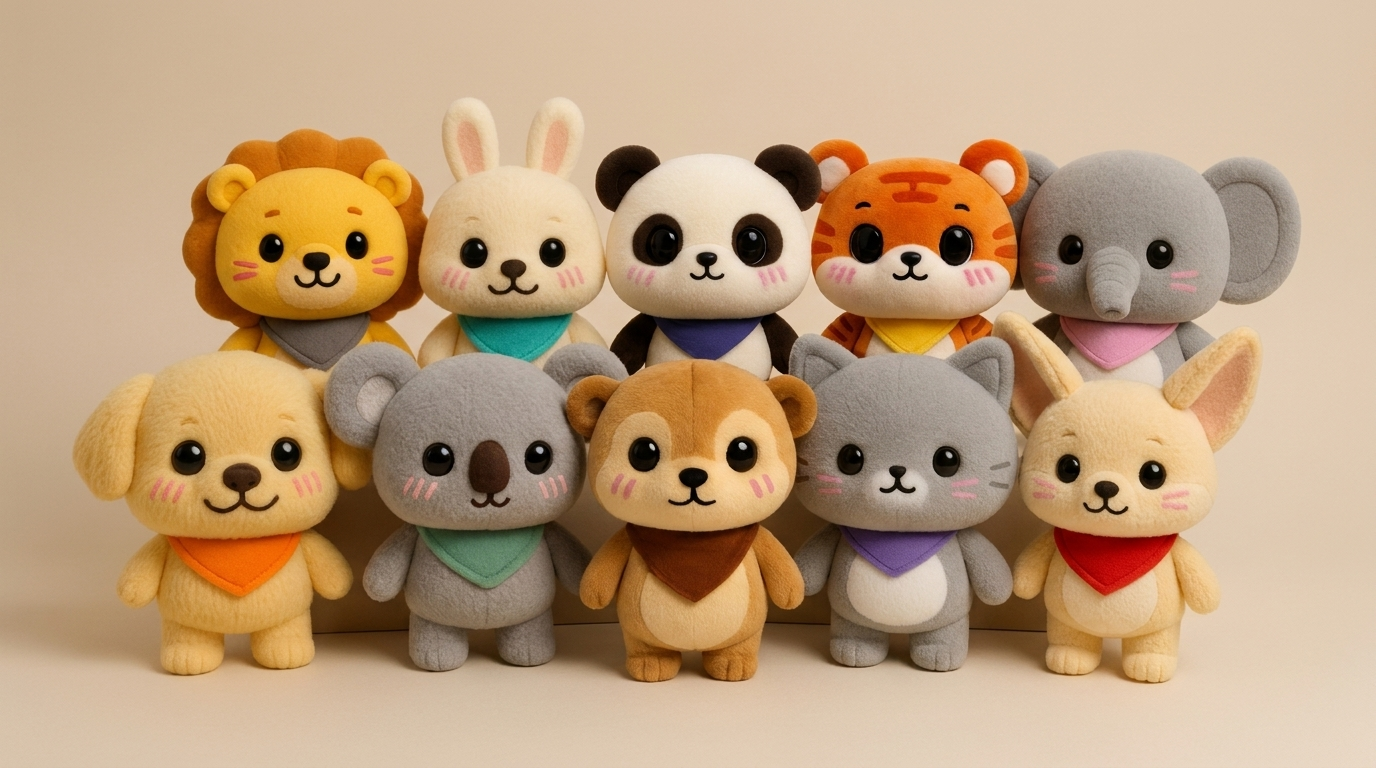 The whole gang of Pishikoo friends